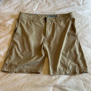 Quick storm Tan Flat Front Swim Shorts
